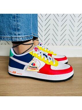 ⭐Rare Nike Air Force 1 Low LV 5.5Y Big Kids Shoes White Red Sneaker FN6980-657⭐